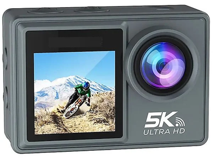Camera de Actiune idealSTORE SmartSONY-Cam 5K Ultra HD, Foto 24 MP, 256 GB, Stabilizare imagine EIS, Microfon, Functie WiFi, Unghi Larg 170, Senzor Sony, Port HDMI si USB-C, Fotografiere Multi Mod, Filmare Subacvatica 30 m adancime