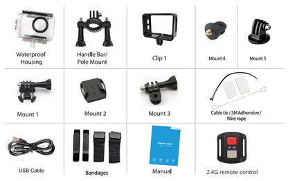 Camera de Actiune idealSTORE SmartSONY-Cam 5K Ultra HD, Foto 24 MP, 256 GB, Stabilizare imagine EIS, Microfon, Functie WiFi, Unghi Larg 170, Senzor Sony, Port HDMI si USB-C, Fotografiere Multi Mod, Filmare Subacvatica 30 m adancime