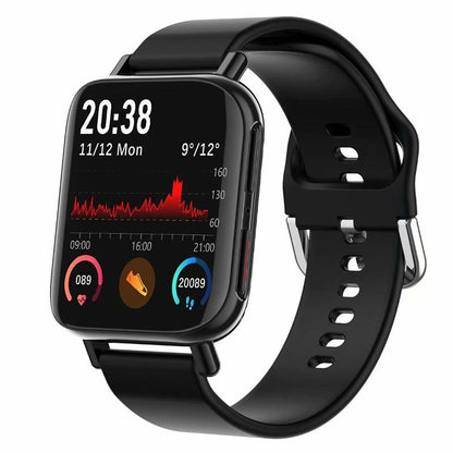 Ceas SmartWatch Uniq96 idealStore, Ecran TFT 1.54 inch, Rezistent la Apa IP67, Functie Apel Primit, Monitor de Somn, Monitor Ritm Cardiac, Tesiunea Arteriala, Tracker Fitness, Compatibil iOS si Android, Auriu