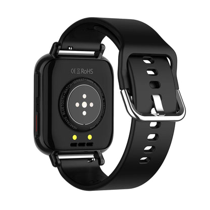 Ceas SmartWatch Uniq96 idealStore, Ecran TFT 1.54 inch, Rezistent la Apa IP67, Functie Apel Primit, Monitor de Somn, Monitor Ritm Cardiac, Tesiunea Arteriala, Tracker Fitness, Compatibil iOS si Android, Negru Silicon