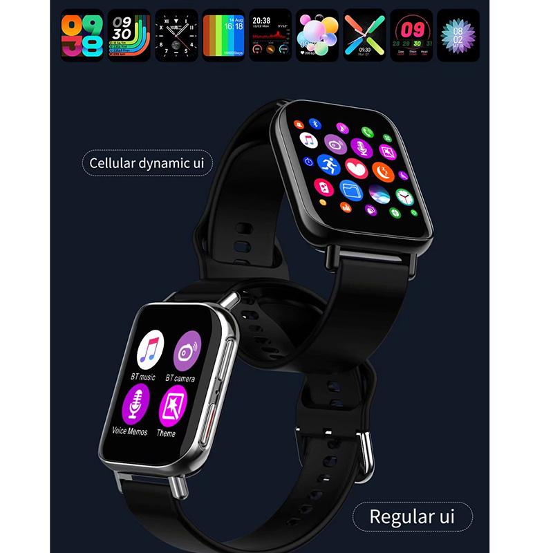 Ceas SmartWatch Uniq96 idealStore, Ecran TFT 1.54 inch, Rezistent la Apa IP67, Functie Apel Primit, Monitor de Somn, Monitor Ritm Cardiac, Tesiunea Arteriala, Tracker Fitness, Compatibil iOS si Android, Negru Silicon
