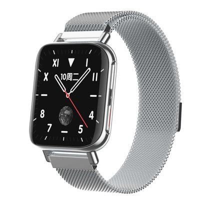 Ceas SmartWatch Uniq96 idealStore, Ecran TFT 1.54 inch, Rezistent la Apa IP67, Functie Apel Primit, Monitor de Somn, Monitor Ritm Cardiac, Tesiunea Arteriala, Tracker Fitness, Compatibil iOS si Android, Argintiu