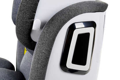 Scaun Auto Profesional Dedicat Pentru Copil, BABY JOLIE MADERA IDL Collection, 3 Grupe De Greutate Intre 0-36 Kg, Tehnologie ISOFIX, Centura TOP TETHER, Rotire 360 Grade cu Reglarea Pozitiei de Somn si a Inaltimii Tetierei, Gri