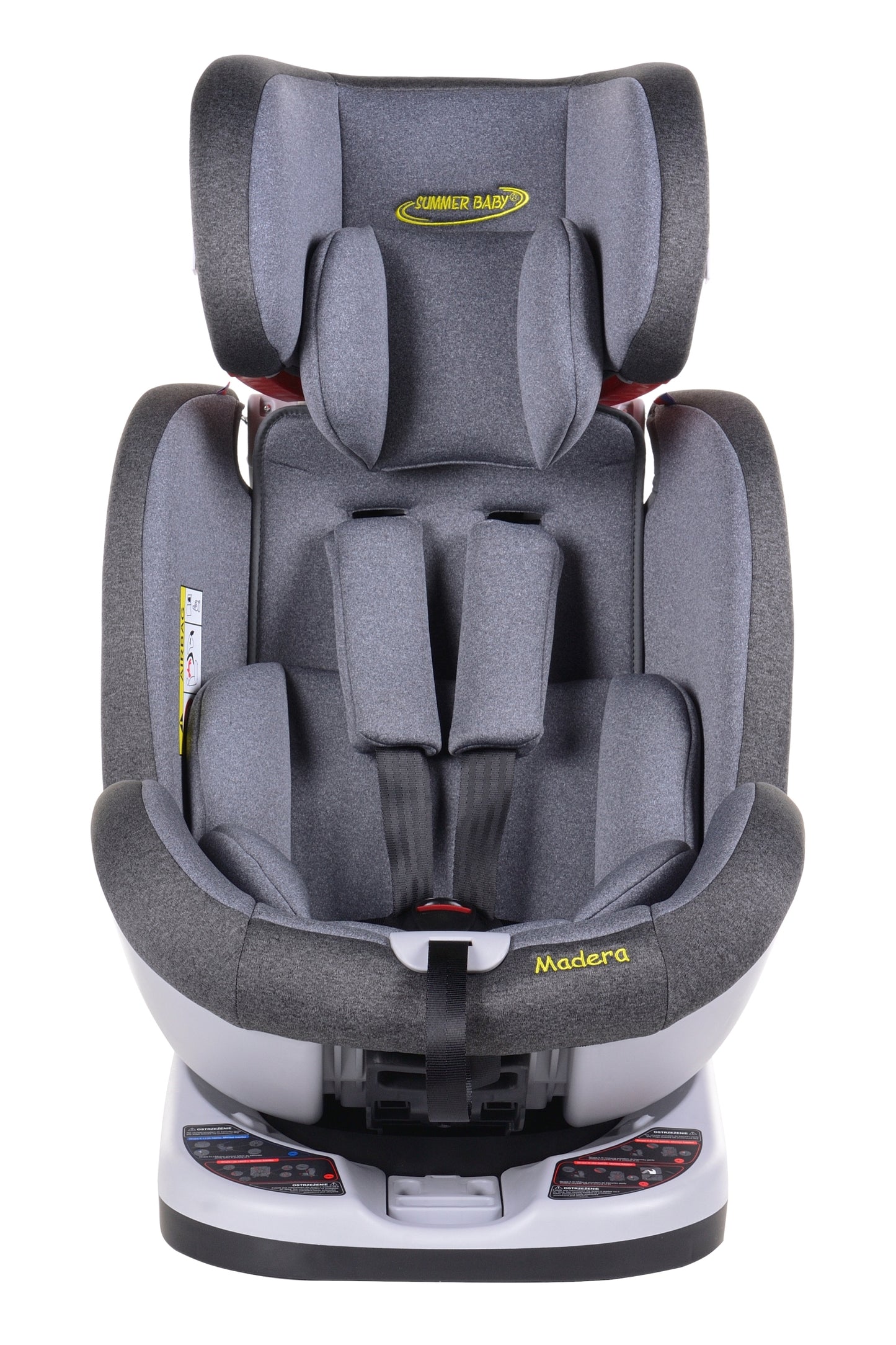 Scaun Auto Profesional Dedicat Pentru Copil, BABY JOLIE MADERA IDL Collection, 3 Grupe De Greutate Intre 0-36 Kg, Tehnologie ISOFIX, Centura TOP TETHER, Rotire 360 Grade cu Reglarea Pozitiei de Somn si a Inaltimii Tetierei, Gri