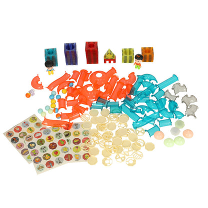 Set de constructie Magnetic Light 3D IdealStore, Contine 201 piese magnetice luminoase, Stimuleaza Imaginatia si Creativitatea, Distractie garantata in familie, Magneti Neodim, Multicolor