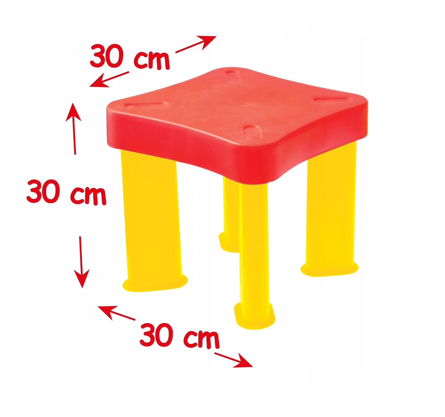 Set masa picnic pentru copii cu 2 scaune idealSTORE Yelow Snoby, Dimensiuni 43.5 x 78 x 47 cm, Ideala pentru desen, colorat, joaca sau alte activitati creative, Maxim 25 kg