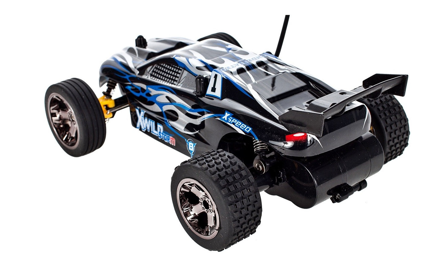 Masinuta cu telecomanda si suspensii OFF-ROAD idealBlue Sport, Dimensiuni 22 x 14 x 8 cm, Scara 1:22, Manevrabilitate ridicata, Dezvolta coordonarea si abilitatile motrice, Maxim 15/h