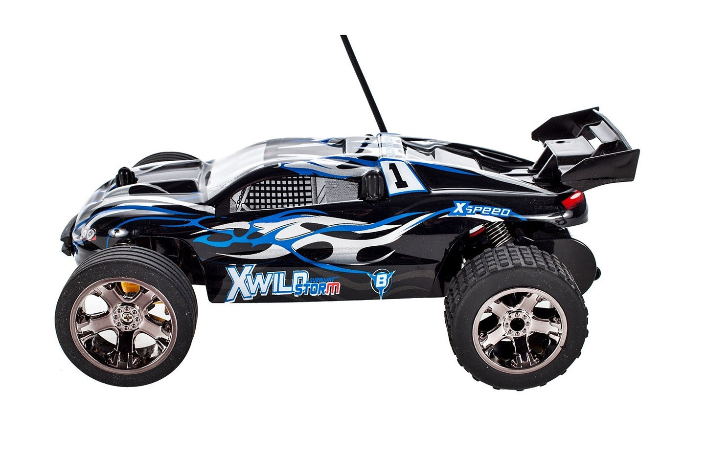 Masinuta cu telecomanda si suspensii OFF-ROAD idealBlue Sport, Dimensiuni 22 x 14 x 8 cm, Scara 1:22, Manevrabilitate ridicata, Dezvolta coordonarea si abilitatile motrice, Maxim 15/h