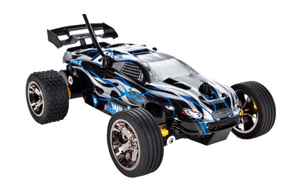 Masinuta cu telecomanda si suspensii OFF-ROAD idealBlue Sport, Dimensiuni 22 x 14 x 8 cm, Scara 1:22, Manevrabilitate ridicata, Dezvolta coordonarea si abilitatile motrice, Maxim 15/h