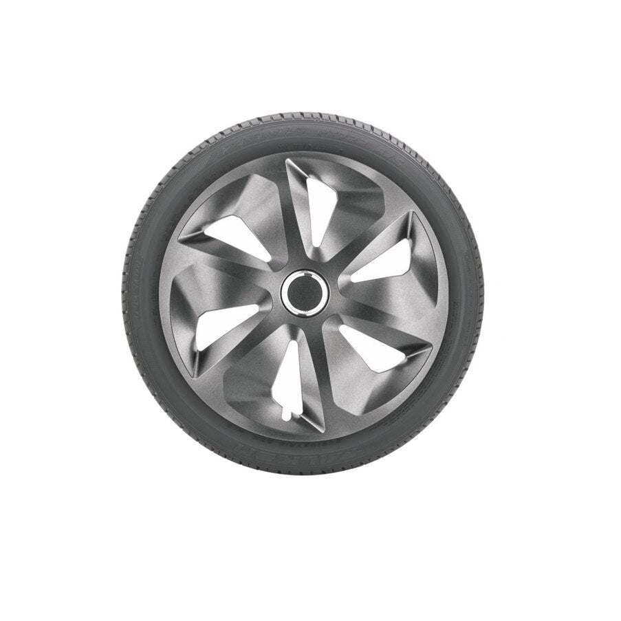 Set 4 Capace roti IDL -16 inch - Capace roti Grafit Roco cu inel cromat, material rezistent la viteze mari