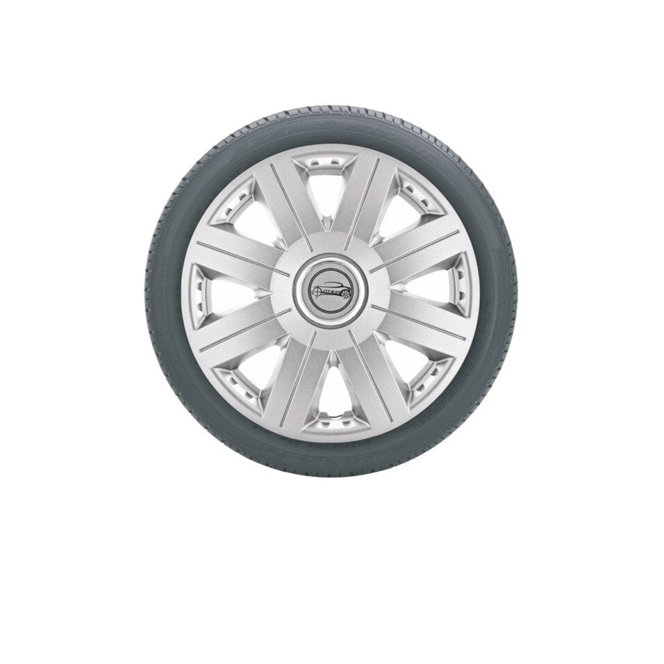 Set 4 Capace roti IDL -15 inch - Capace roti Ring COSMOS cu inel cromat, material rezistent la viteze mari