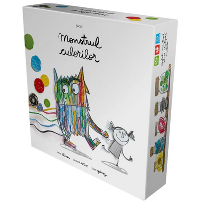 Joc de Societate Monstrul Culorilor idealSTORE, Diferentiaza Emotiile, Simtiti Lucruri care va fac Fericiti, Calmi sau Infricosati, iar apoi Spuneti Tuturor care sunt Acele Lucruri