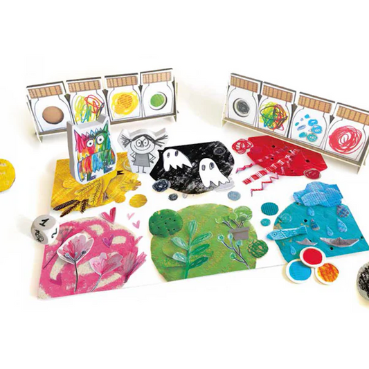 Joc de Societate Monstrul Culorilor idealSTORE, Diferentiaza Emotiile, Simtiti Lucruri care va fac Fericiti, Calmi sau Infricosati, iar apoi Spuneti Tuturor care sunt Acele Lucruri