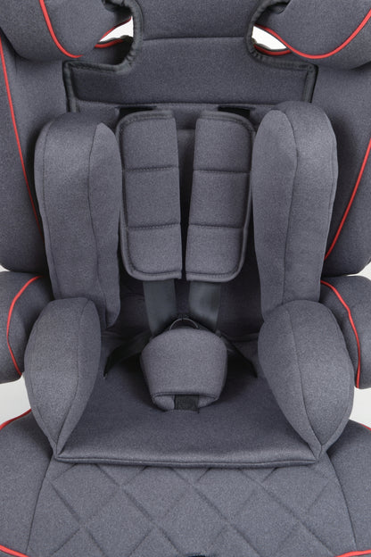 Scaun Auto Profesional Dedicat Pentru Copil Baby Jolie MIKO IDL Collection, Grupa Greutate 9-36 kg, Centuri de Siguranta in 3 Puncte, Tetiera Reglabila, Poate Fi Folosit Si Ca Baza, Husa Detasabila, Dimensiune Universala, Gri
