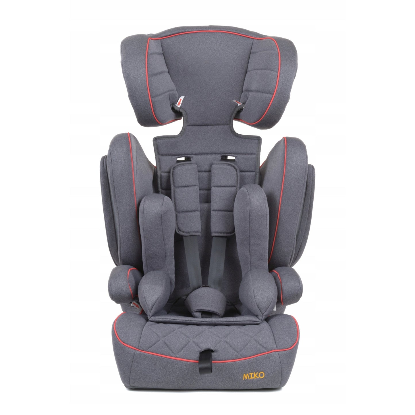 Scaun Auto Profesional Dedicat Pentru Copil Baby Jolie MIKO IDL Collection, Grupa Greutate 9-36 kg, Centuri de Siguranta in 3 Puncte, Tetiera Reglabila, Poate Fi Folosit Si Ca Baza, Husa Detasabila, Dimensiune Universala, Gri