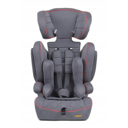 Scaun Auto Profesional Dedicat Pentru Copil Baby Jolie MIKO IDL Collection, Grupa Greutate 9-36 kg, Centuri de Siguranta in 3 Puncte, Tetiera Reglabila, Poate Fi Folosit Si Ca Baza, Husa Detasabila, Dimensiune Universala, Gri