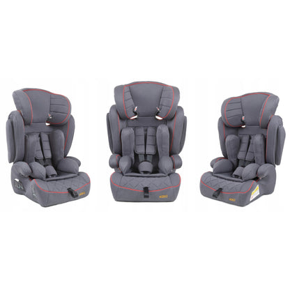 Scaun Auto Profesional Dedicat Pentru Copil Baby Jolie MIKO IDL Collection, Grupa Greutate 9-36 kg, Centuri de Siguranta in 3 Puncte, Tetiera Reglabila, Poate Fi Folosit Si Ca Baza, Husa Detasabila, Dimensiune Universala, Gri