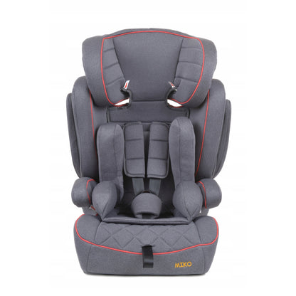 Scaun Auto Profesional Dedicat Pentru Copil Baby Jolie MIKO IDL Collection, Grupa Greutate 9-36 kg, Centuri de Siguranta in 3 Puncte, Tetiera Reglabila, Poate Fi Folosit Si Ca Baza, Husa Detasabila, Dimensiune Universala, Gri
