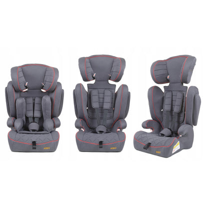 Scaun Auto Profesional Dedicat Pentru Copil Baby Jolie MIKO IDL Collection, Grupa Greutate 9-36 kg, Centuri de Siguranta in 3 Puncte, Tetiera Reglabila, Poate Fi Folosit Si Ca Baza, Husa Detasabila, Dimensiune Universala, Gri