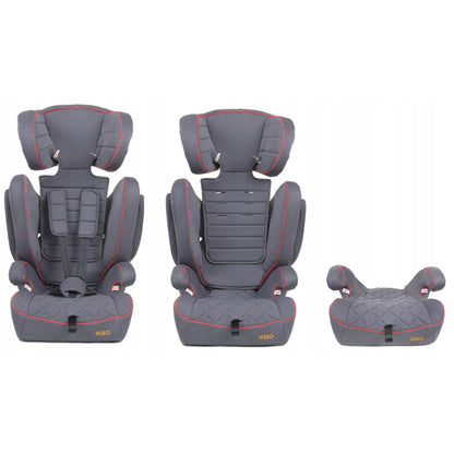 Scaun Auto Profesional Dedicat Pentru Copil Baby Jolie MIKO IDL Collection, Grupa Greutate 9-36 kg, Centuri de Siguranta in 3 Puncte, Tetiera Reglabila, Poate Fi Folosit Si Ca Baza, Husa Detasabila, Dimensiune Universala, Gri