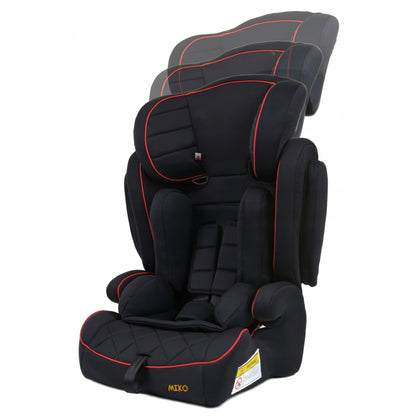 Scaun Auto Profesional Dedicat Pentru Copil Baby Jolie MIKO IDL Collection, Grupa Greutate 9-36 kg, Centuri de Siguranta in 3 Puncte, Tetiera Reglabila, Poate Fi Folosit Si Ca Baza, Husa Detasabila, Dimensiune Universala, Negru