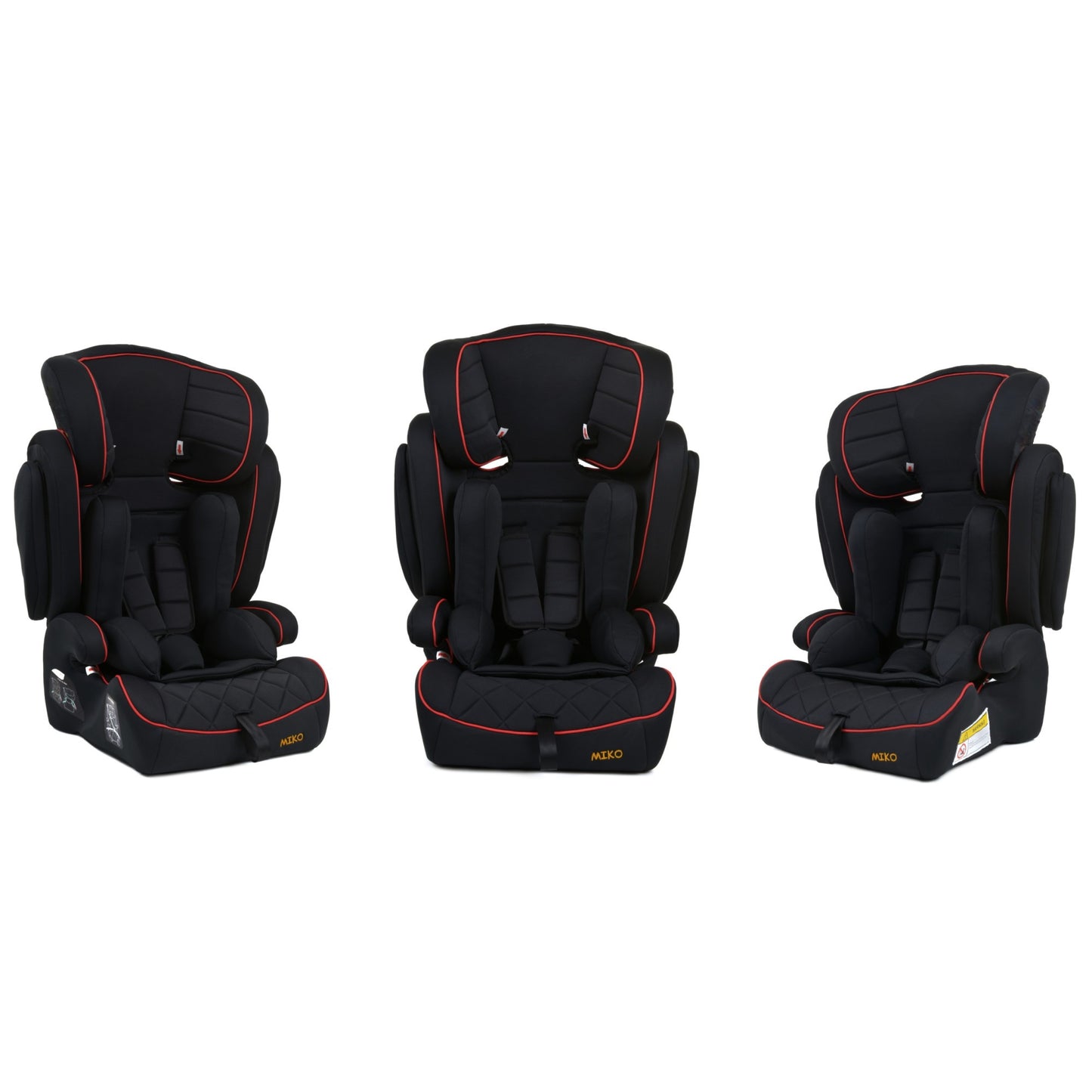 Scaun Auto Profesional Dedicat Pentru Copil Baby Jolie MIKO IDL Collection, Grupa Greutate 9-36 kg, Centuri de Siguranta in 3 Puncte, Tetiera Reglabila, Poate Fi Folosit Si Ca Baza, Husa Detasabila, Dimensiune Universala, Negru