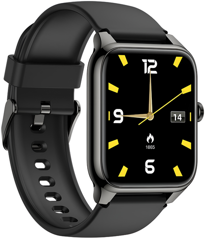 Smartwatch MiniWatch Collection IdealStore, Ecran AMOLED HD 1.78 inch, Preluare Apeluri si Mesaje Bluetooth, Monitorizare Ritm Cardiac, Asistent Vocal, Difuzor si Microfon incorporat, RedareMP3, IP68, Alarma, Android-IOS, Long Battery, Black Edition