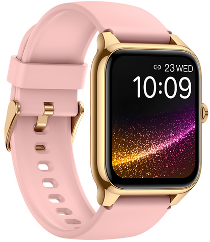 Smartwatch MiniWatch Collection IdealStore, Ecran AMOLED HD 1.78 inch, Preluare Apeluri si Mesaje Bluetooth, Monitorizare Ritm Cardiac, Asistent Vocal, Difuzor si Microfon incorporat, RedareMP3, IP68, Alarma, Android-IOS, Long Battery, Gold Edition