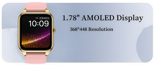 Smartwatch MiniWatch Collection IdealStore, Ecran AMOLED HD 1.78 inch, Preluare Apeluri si Mesaje Bluetooth, Monitorizare Ritm Cardiac, Asistent Vocal, Difuzor si Microfon incorporat, RedareMP3, IP68, Alarma, Android-IOS, Long Battery, Gold Edition