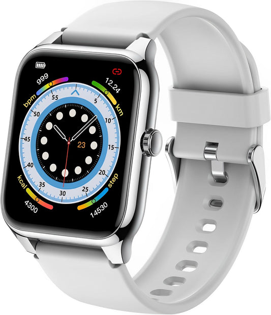 Smartwatch MiniWatch Collection IdealStore, Ecran AMOLED HD 1.78 inch, Preluare Apeluri si Mesaje Bluetooth, Monitorizare Ritm Cardiac, Asistent Vocal, Difuzor si Microfon incorporat, RedareMP3, IP68, Alarma, Android-IOS, Long Battery, Gray Edition