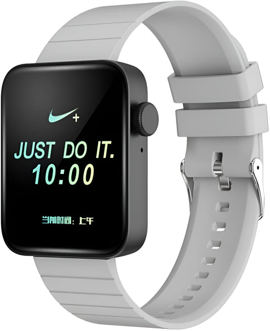 Smartwatch MiniWatch Collection IdealStore, Ecran AMOLED HD 1.78 inch, Preluare Apeluri si Mesaje Bluetooth, Monitorizare Ritm Cardiac, Asistent Vocal, Difuzor si Microfon incorporat, RedareMP3, IP68, Alarma, Android-IOS, Long Battery, Gray Edition