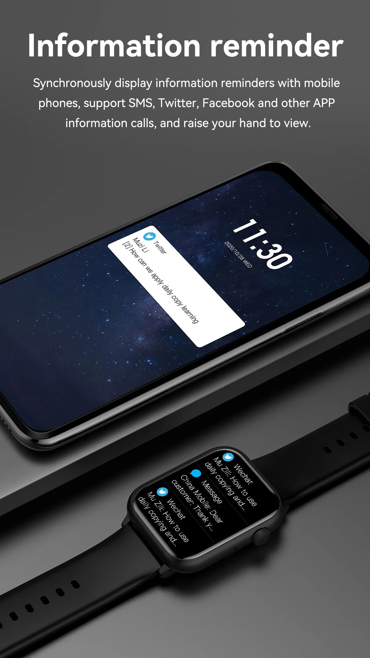 Ceas Smartwatch ModernWatchIdealStore, Ecran AMOLED HD 1.78 inch, Preluare Apeluri si Mesaje Bluetooth, NFC, Monitorizare Ritm Cardiac si Somn, Asistent Vocal, Difuzor si Microfon incorporat, IP67, Alarma, Android-IOS, Long Battery, Black Edition