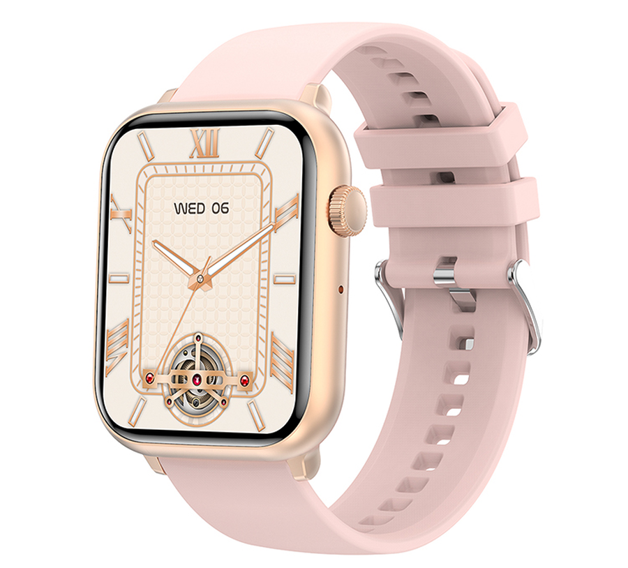 Ceas Smartwatch ModernWatchIdealStore, Ecran AMOLED HD 1.78 inch, Preluare Apeluri si Mesaje Bluetooth, NFC, Monitorizare Ritm Cardiac si Somn, Asistent Vocal, Difuzor si Microfon incorporat, IP67, Alarma, Android-IOS, Long Battery, Gold Edition