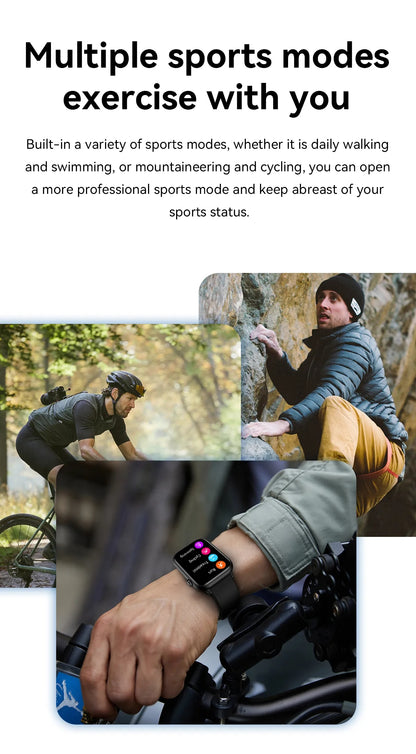 Ceas Smartwatch ModernWatchIdealStore, Ecran AMOLED HD 1.78 inch, Preluare Apeluri si Mesaje Bluetooth, NFC, Monitorizare Ritm Cardiac si Somn, Asistent Vocal, Difuzor si Microfon incorporat, IP67, Alarma, Android-IOS, Long Battery, Gold Edition