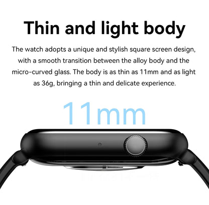 Ceas Smartwatch ModernWatchIdealStore, Ecran AMOLED HD 1.78 inch, Preluare Apeluri si Mesaje Bluetooth, NFC, Monitorizare Ritm Cardiac si Somn, Asistent Vocal, Difuzor si Microfon incorporat, IP67, Alarma, Android-IOS, Long Battery, Black Metal Edition