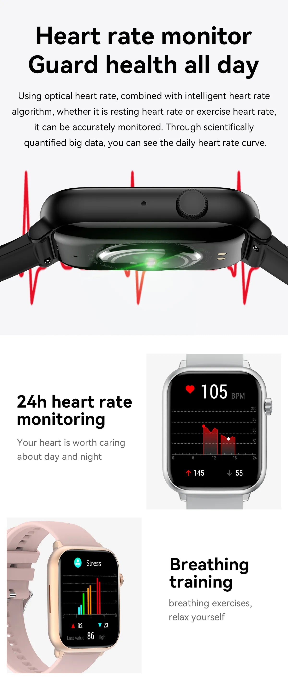 Ceas Smartwatch ModernWatchIdealStore, Ecran AMOLED HD 1.78 inch, Preluare Apeluri si Mesaje Bluetooth, NFC, Monitorizare Ritm Cardiac si Somn, Asistent Vocal, Difuzor si Microfon incorporat, IP67, Alarma, Android-IOS, Long Battery, Black Metal Edition