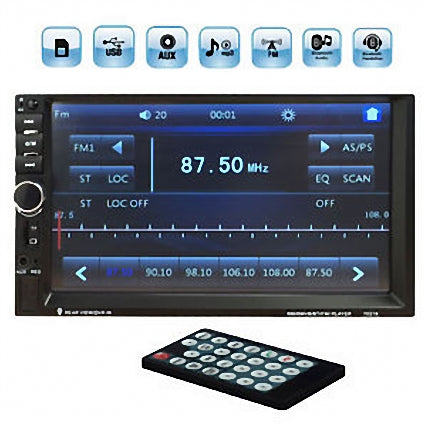 PLAYER IDL MP3 / MP5 AUTO 7' HD, Touchscreen, Bluetooth, suport USB, Telecomanda + Solutie curatat jante aluminiu Cadou