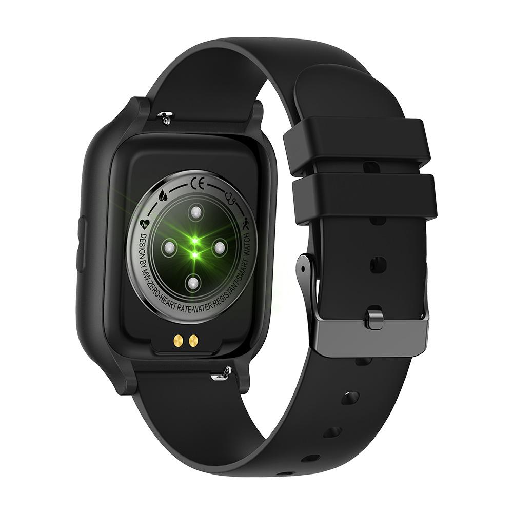 Ceas SmartWatch ZeroFit idealStore, Ultra Slim 1.7', Monitorizare Ritm Cardicac, Tensiunea Arteriala 24/7, Notificari Apeluri/Mesaje, Multi Sport, Autonomie Ridicata, Rezistent la Apa, Negru