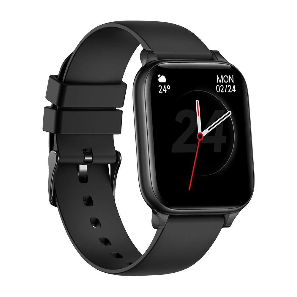 Ceas SmartWatch ZeroFit idealStore, Ultra Slim 1.7', Monitorizare Ritm Cardicac, Tensiunea Arteriala 24/7, Notificari Apeluri/Mesaje, Multi Sport, Autonomie Ridicata, Rezistent la Apa, Negru