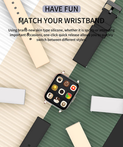 Ceas SmartWatch ZeroFit idealStore, Ultra Slim 1.7', Monitorizare Ritm Cardicac, Tensiunea Arteriala 24/7, Notificari Apeluri/Mesaje, Multi Sport, Autonomie Ridicata, Rezistent la Apa, Gold