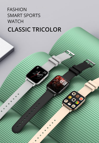 Ceas SmartWatch ZeroFit idealStore, Ultra Slim 1.7', Monitorizare Ritm Cardicac, Tensiunea Arteriala 24/7, Notificari Apeluri/Mesaje, Multi Sport, Autonomie Ridicata, Rezistent la Apa, Gold