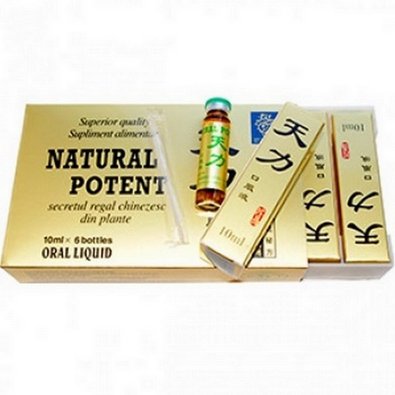 Supliment alimentar NATURAL POTENT, 6 fiole X 10 ml