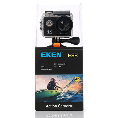 Camera video EKEN Ultra HD 4K super sport 170 grade,Subacvatica 30 m, Wi-Fi Hotspot,Kit accesorii sport, HDMI, 2-inch, NEGRU+ Telecomanda Cadou