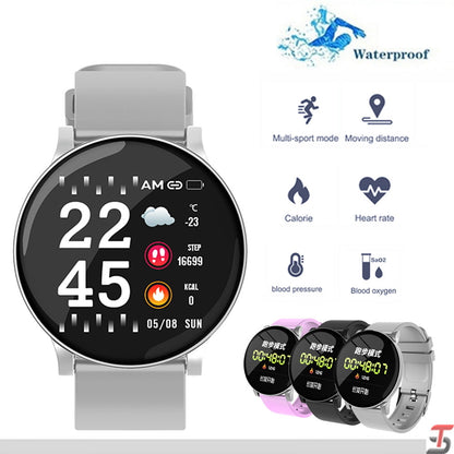 Ceas SmartWatch si Bratara Fitness 2in1 BestProof Extra 8, Monitorizare pasi si distanta, Detectarea frecventei cardiace, Functie Anti-lost, Afisaj Meteo, Notificari apeluri/mesaje, Impermeabilitate IP67, Metalic Argintiu