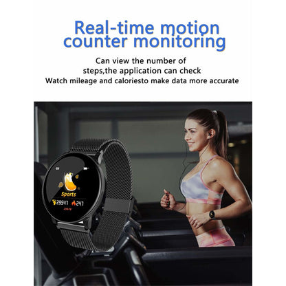 Ceas SmartWatch si Bratara Fitness 2in1 BestProof Extra 8, Monitorizare pasi si distanta, Detectarea frecventei cardiace, Functie Anti-lost, Afisaj Meteo, Notificari apeluri/mesaje, Impermeabilitate IP67, Metalic Negru