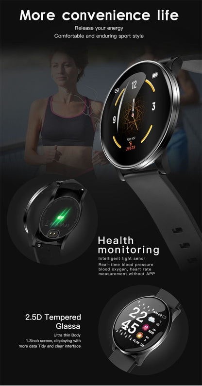Ceas SmartWatch si Bratara Fitness 2in1 BestProof Extra 8, Monitorizare pasi si distanta, Detectarea frecventei cardiace, Functie Anti-lost, Afisaj Meteo, Notificari apeluri/mesaje, Impermeabilitate IP67, Metalic Negru