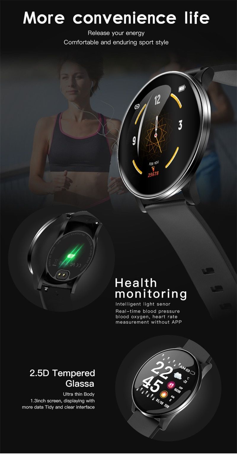 Ceas SmartWatch si Bratara Fitness 2in1 BestProof Extra 8, Monitorizare pasi si distanta, Detectarea frecventei cardiace, Functie Anti-lost, Afisaj Meteo, Notificari apeluri/mesaje, Impermeabilitate IP67, Silicon Negru