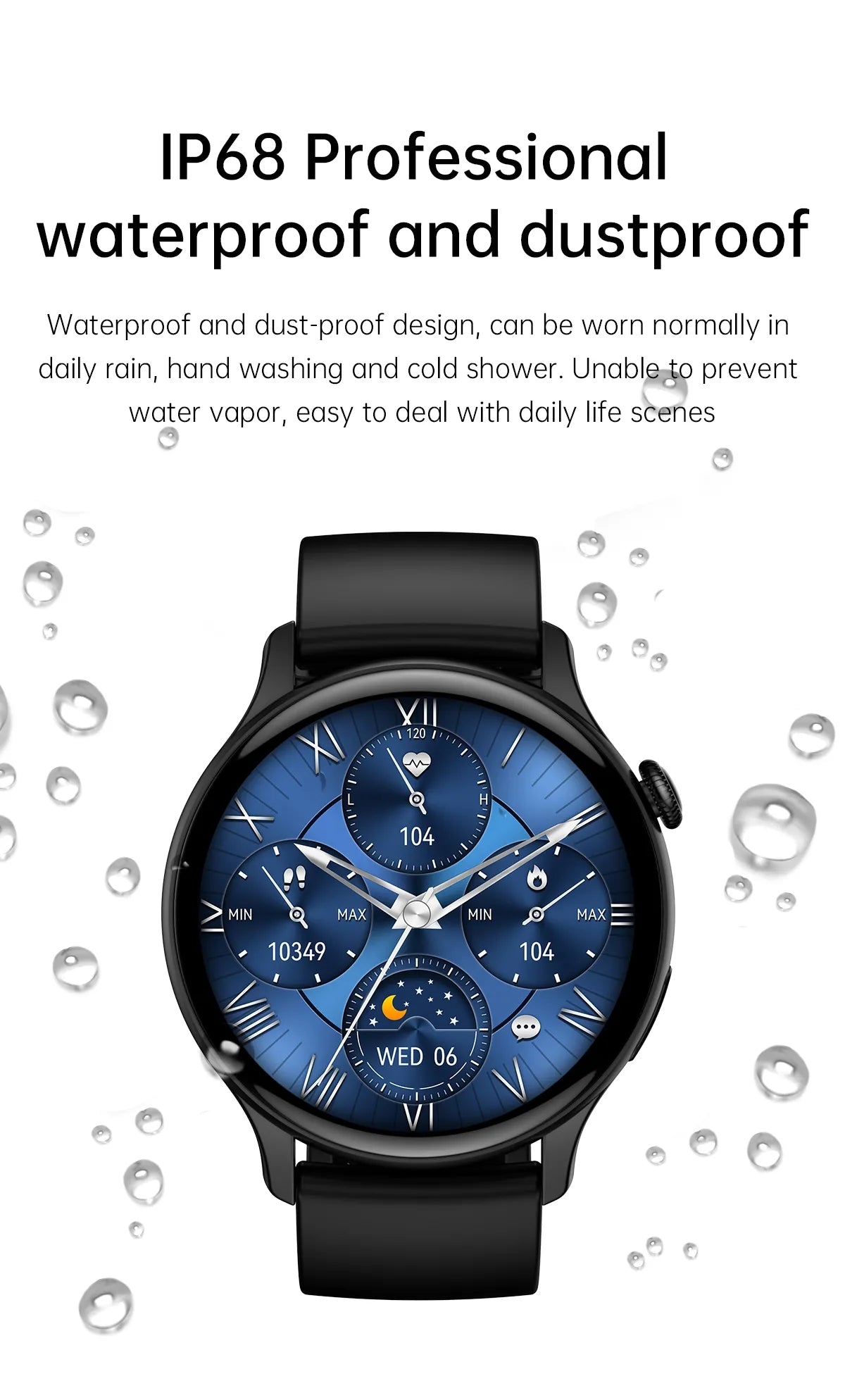 Ceas Smartwatch New Style Collection IdealStore, Ecran AMOLED HD 1.43 inch, Preluare Apeluri si Mesaje Bluetooth, NFC, Monitorizare Ritm Cardiac si Somn, Asistent Vocal, Difuzor si Microfon incorporat, IP67, Android-IOS, Long Battery, Black Metal Edition