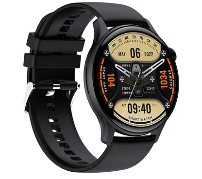 Ceas Smartwatch New Style Collection IdealStore, Ecran AMOLED HD 1.43 inch, Preluare Apeluri si Mesaje Bluetooth, NFC, Monitorizare Ritm Cardiac si Somn, Asistent Vocal, Difuzor si Microfon incorporat, IP67, Android-IOS, Long Battery, Black Edition