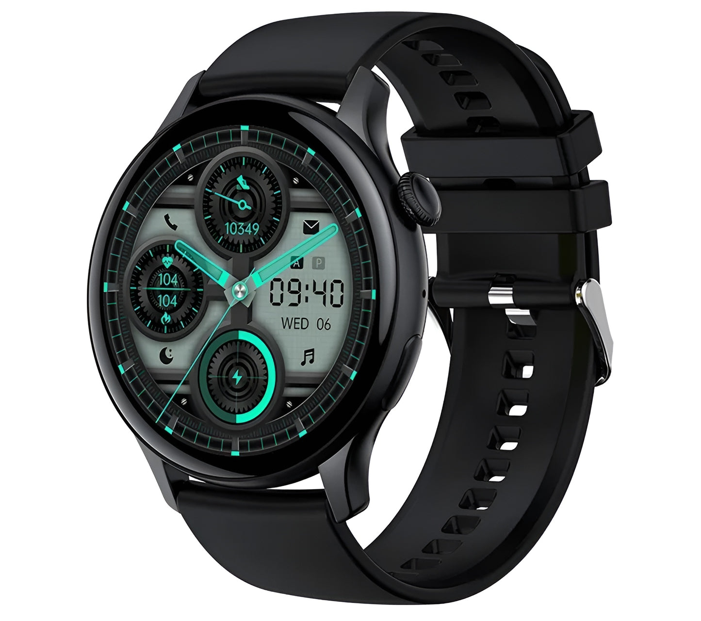 Ceas Smartwatch New Style Collection IdealStore, Ecran AMOLED HD 1.43 inch, Preluare Apeluri si Mesaje Bluetooth, NFC, Monitorizare Ritm Cardiac si Somn, Asistent Vocal, Difuzor si Microfon incorporat, IP67, Android-IOS, Long Battery, Black Edition